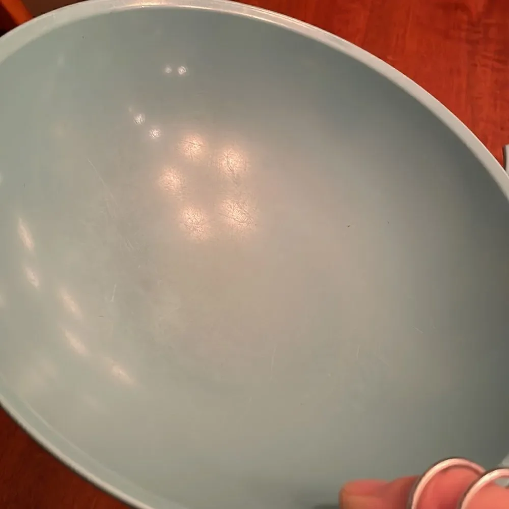 Atomic Set of 3 Teal Vintage Melamie Bowls
